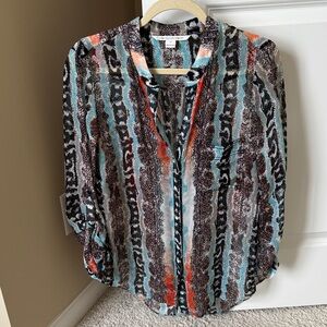 Women's Multicolor Patterned Blouse